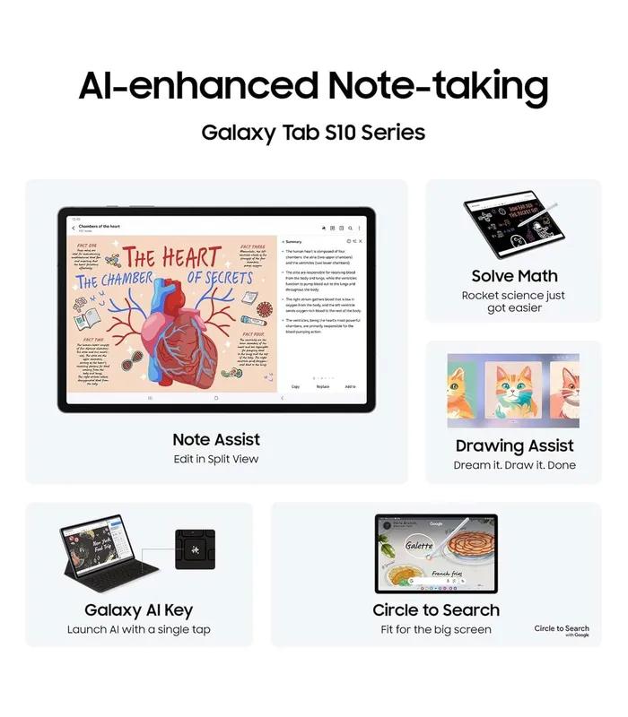 Samsung Galaxy Tab S10+ (Moonstone Gray, 256GB Storage, 12GB RAM) Wi-Fi Tablet- thumbnail #5