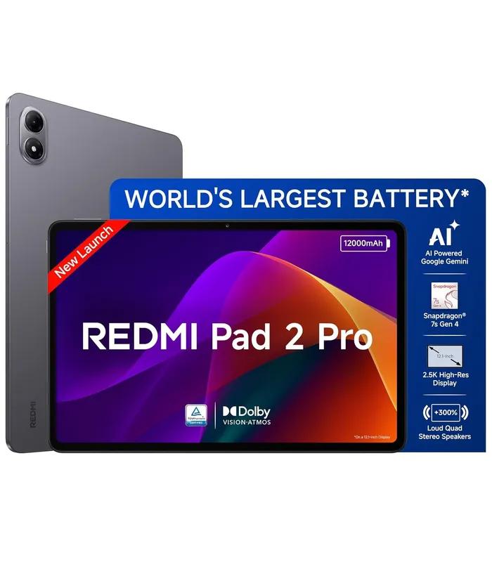 Redmi Pad 2 Pro (Graphite Grey, 128GB Storage, 8GB RAM) 12.1-inch Wi-Fi Tablet