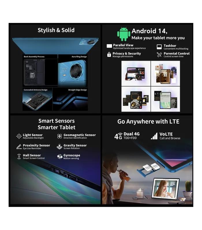 Teclast T70 (Sleek Blue, 128GB Storage, 4GB RAM) 14-inch Android Tablet- thumbnail #5