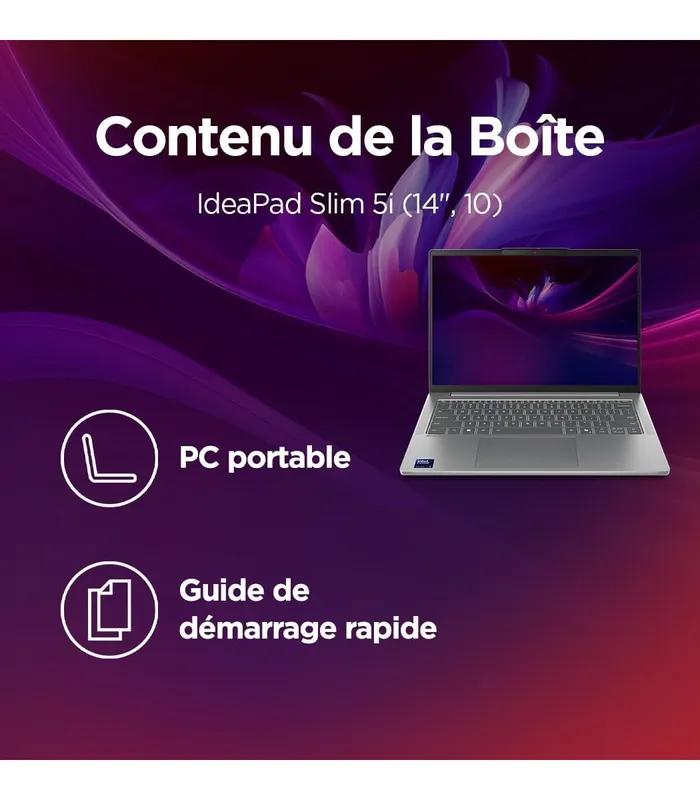 Lenovo IdeaPad Slim 5 14IMH10 Core Ultra 5 135H (Platinum Gray, 512GB SSD, 16GB DDR5-5600 RAM) 14" WUXGA Laptop- thumbnail #5