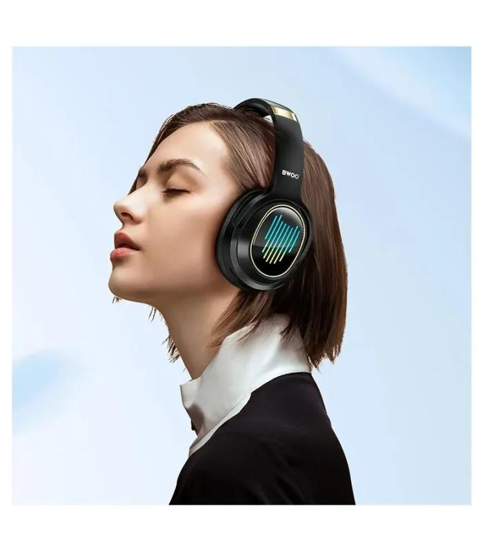 BWOO BO-BW586 RGB Noise Cancelling Wireless Headphone- thumbnail #4