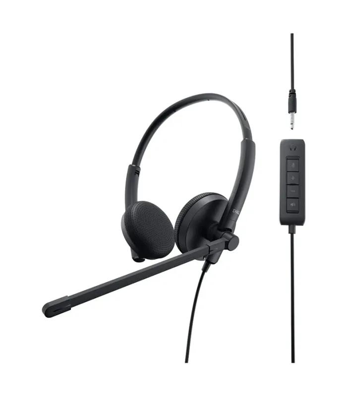 Dell WH1022 Wired Stereo USB Headphone (Black)- thumbnail #4