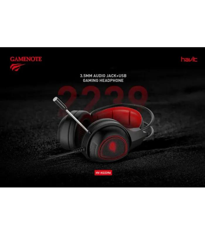 Havit HV-H2239D 3.5mm Audio Jack USB Gaming Headphone- thumbnail #3