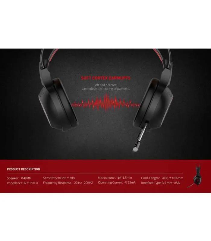 Havit HV-H2239D 3.5mm Audio Jack USB Gaming Headphone- thumbnail #6