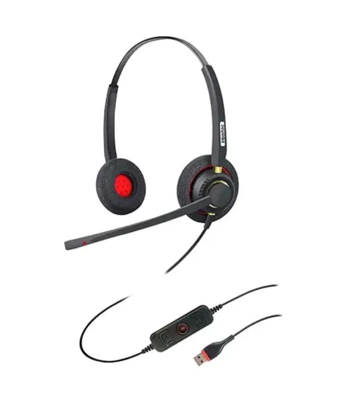 Inbertec UB800DM Wired USB Noise Cancelling Headphone- thumbnail #2