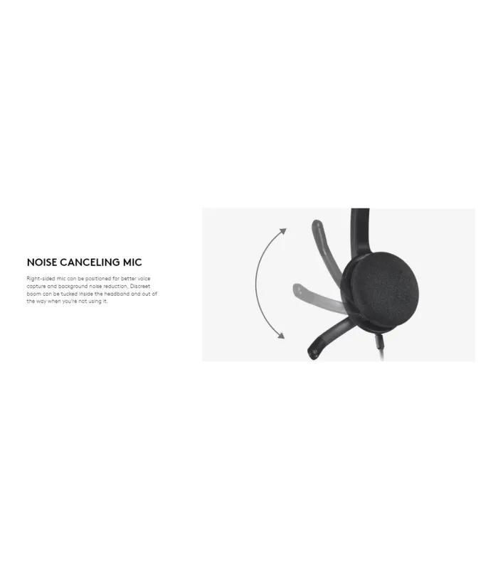 Logitech H340 USB Computer Headset with Microphone- thumbnail #4