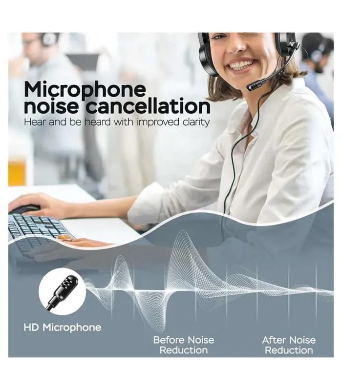 Rapoo H102 Wired Stereo 3.5mm Headphone Black- thumbnail #4