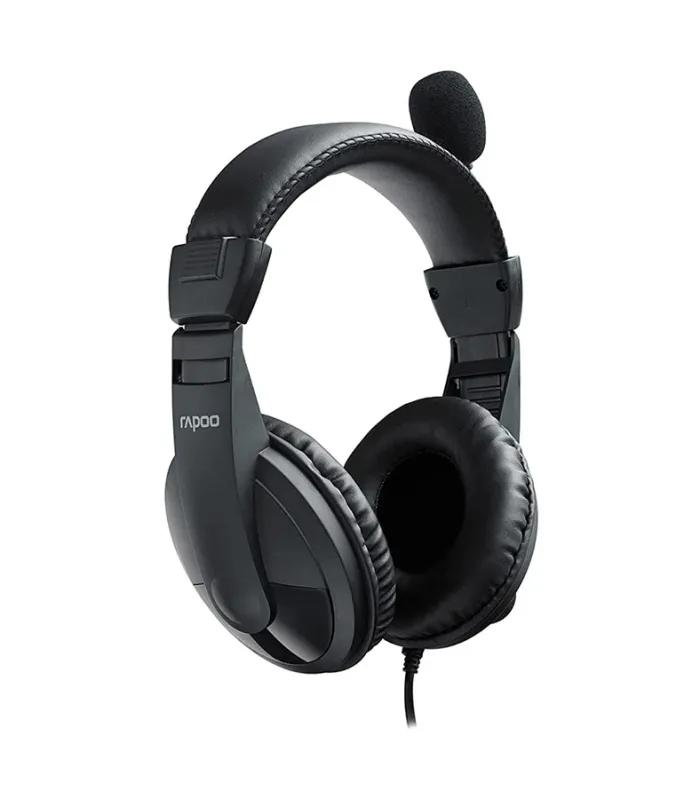 Rapoo H150S Wired USB Stereo Headphone Black- thumbnail #3