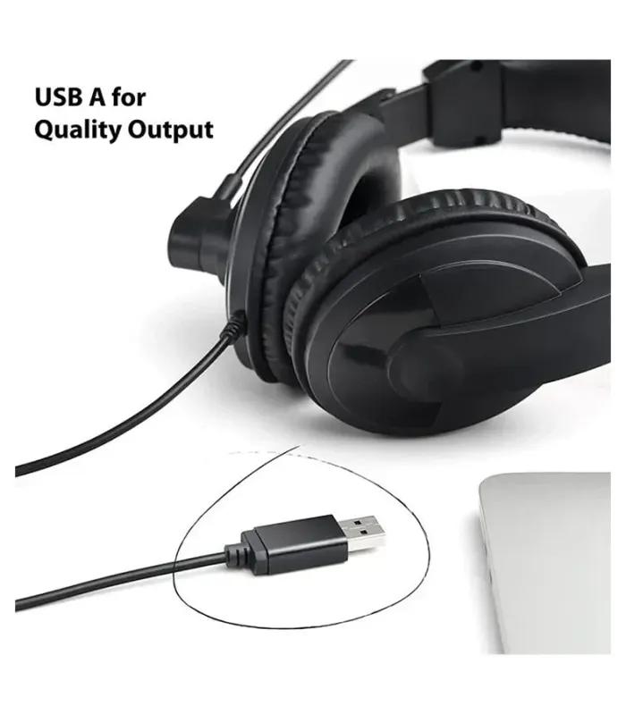 Rapoo H150S Wired USB Stereo Headphone Black- thumbnail #6