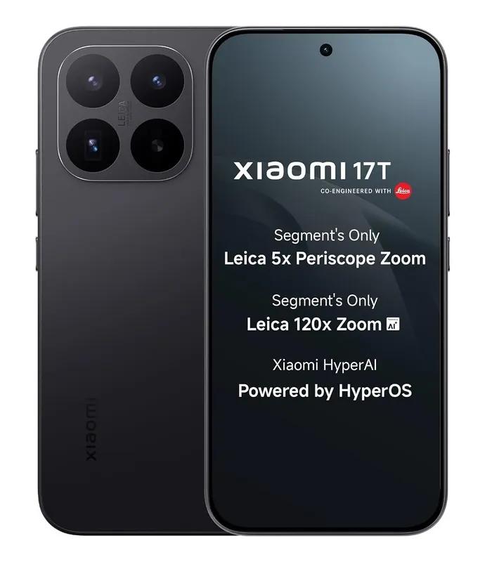 Xiaomi 17T 5G (Black, 256GB Storage)