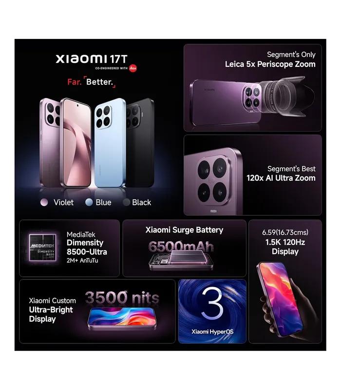 Xiaomi 17T 5G (Black, 256GB Storage)- thumbnail #3