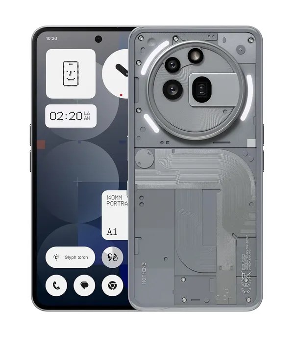 Nothing Phone (3a) Pro 5G (Grey, 128GB Storage, 8GB RAM)- image #1