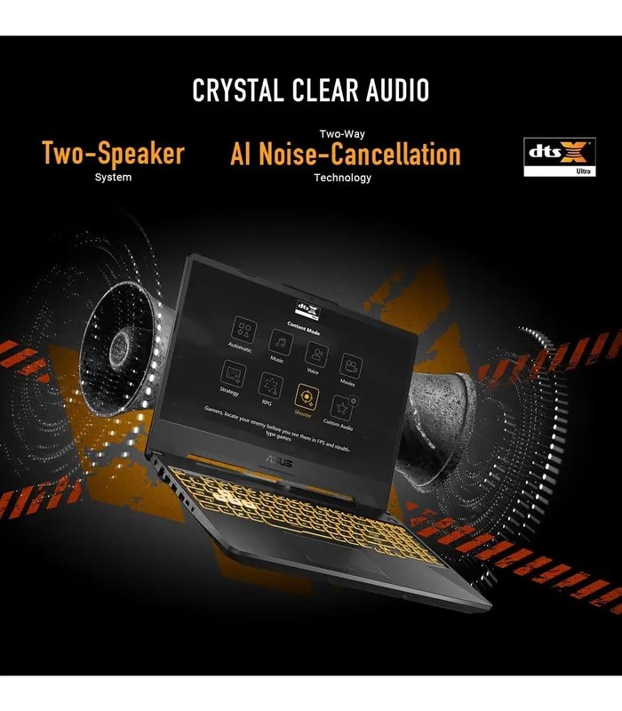 Asus TUF Gaming A15 FA506NCG Ryzen 7 7445HS RTX 3050 4GB Graphics (Graphite Black, 512GB SSD, 8GB DDR5 RAM) 15.6 inch FHD 144Hz Laptop- image #4