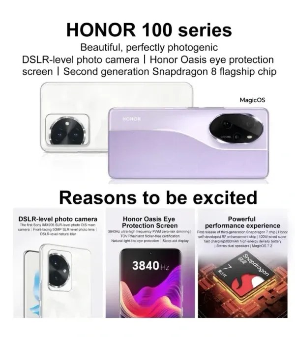 Honor 100 5G (Phantom Black, 256GB Storage, 12GB RAM)- image #2