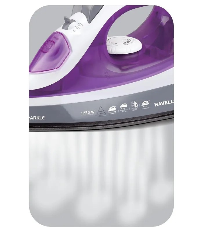 HAVELLS Sparkle 1250 W Steam Iron with Teflon Coated Sole Plate- image #2