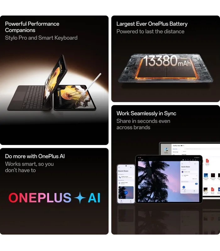 OnePlus Pad 4 (Wi-Fi) (Dune Glow, 512GB Storage, 12GB RAM) Dune Glow Tablet- image #2