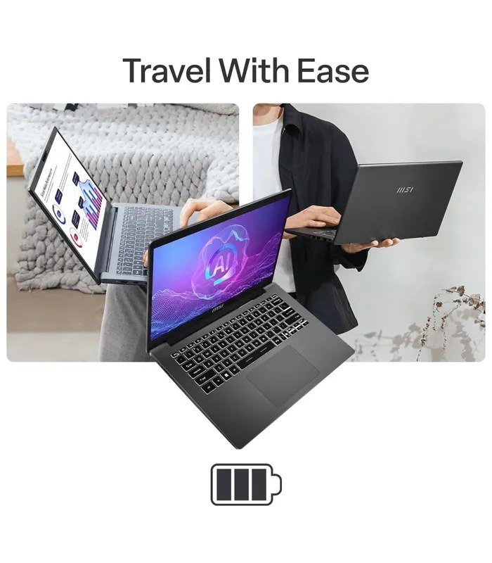 MSI Modern A15 AI F2HMG Ryzen 7 250 (Platinum Gray, 512GB SSD, 16GB DDR5 RAM) 15.6" FHD Laptop- image #6