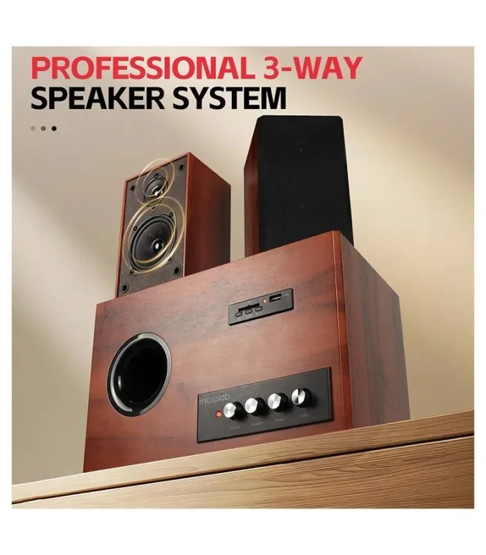 Microlab M890BT 2.1 Multimedia High Quality Sound 3 way Speaker- image #2