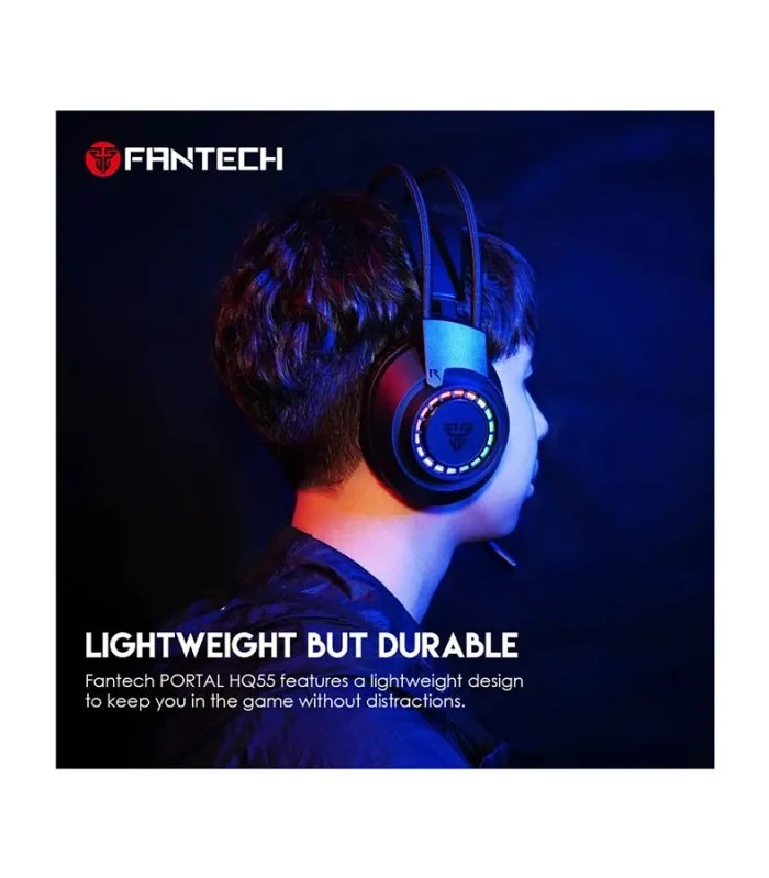 Fantech HQ55 Portal RGB Wired Gaming Headphone- image #2