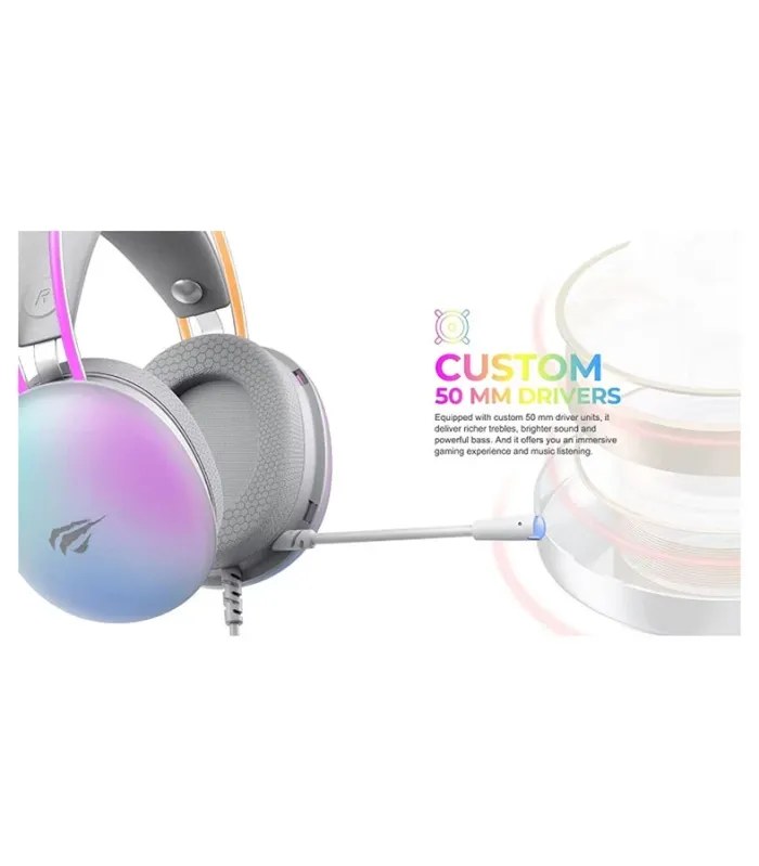 Havit Gamenote H2037d RGB Wired Gaming Headphone- image #4