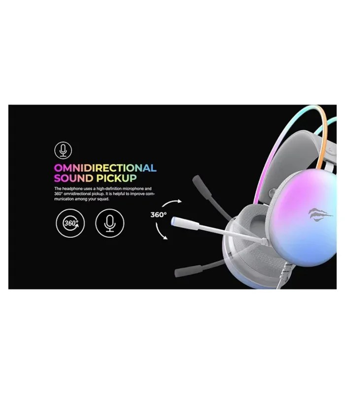 Havit Gamenote H2037d RGB Wired Gaming Headphone- image #5