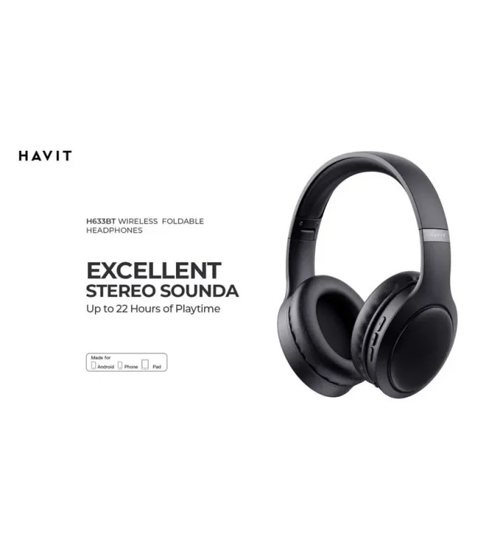 Havit H633BT Bluetooth Foldable Headphone- image #2