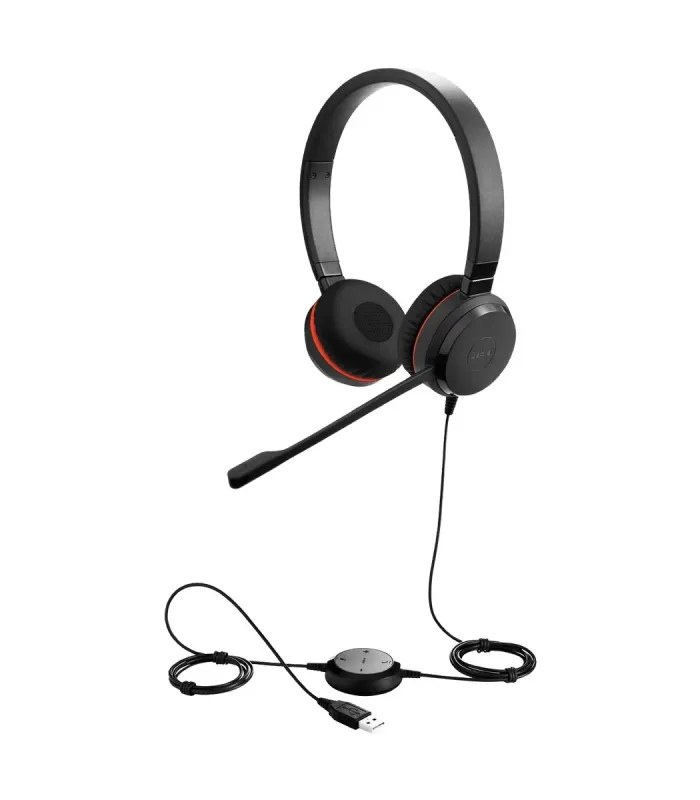 Jabra Evolve 30 DUO USB 3.5mm jack Wired Headphone- image #3