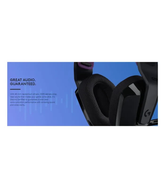 Logitech G335 Wired Gaming Headphone Black- image #3