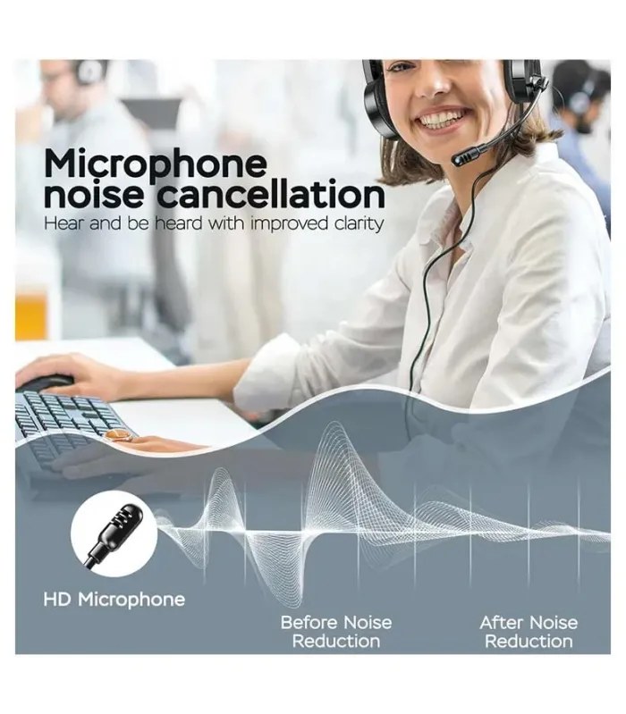 Rapoo H102 Wired Stereo 3.5mm Headphone Black- image #4