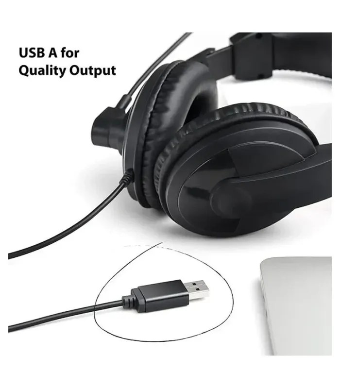 Rapoo H150S Wired USB Stereo Headphone Black- image #6