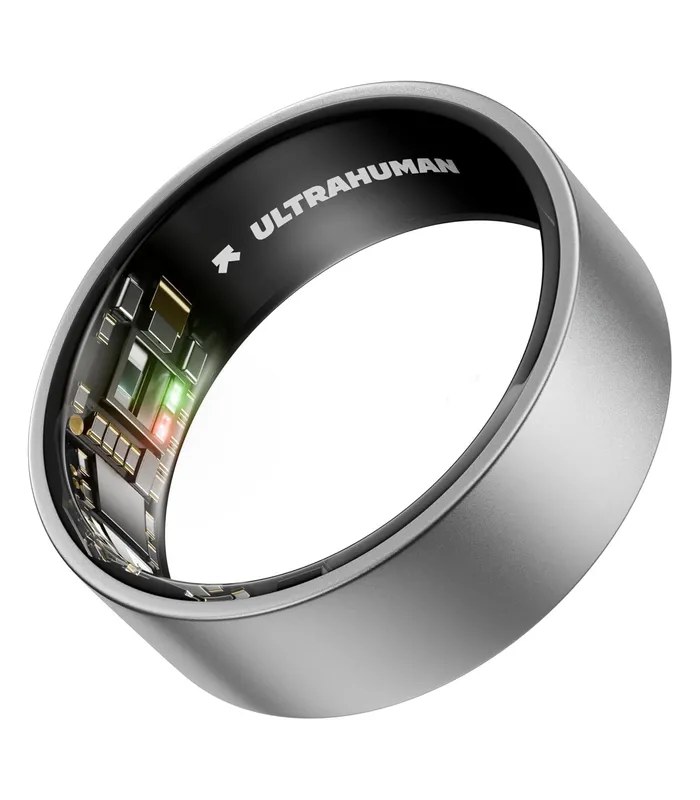 ULTRAHUMAN AIR Smart Ring, Sleep & Fitness Tracker, Raw Titanium- image #1