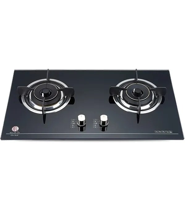 RFL Black Double Built In GLS NG Hob Orchid- image #1