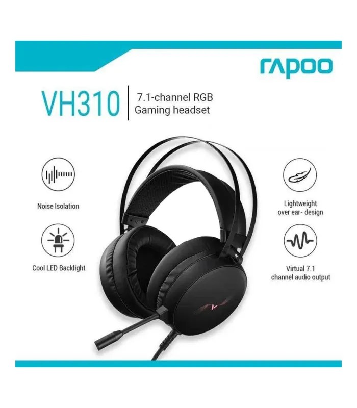 Rapoo VH310 Virtual 7.1 LED Gaming Headphone- image #5