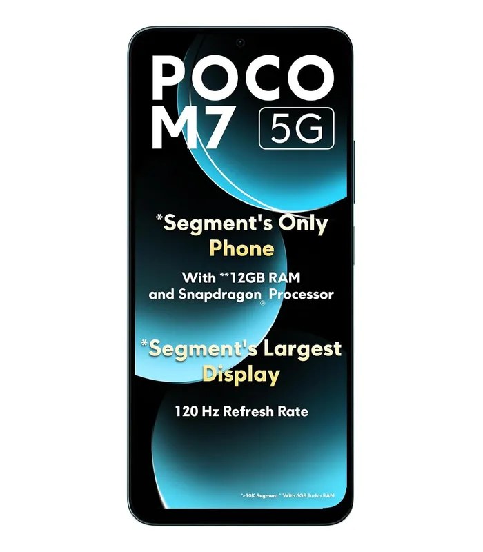 POCO M7 - 5G (Ocean Blue, 128GB Storage)- image #1