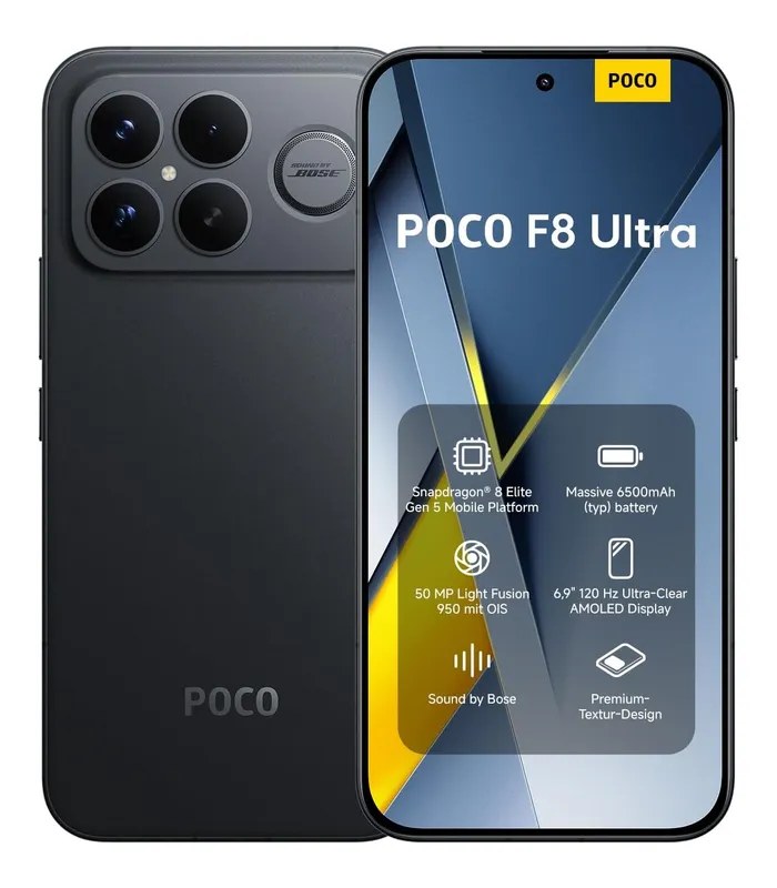Poco F8 Ultra 5G (Black, 256GB Storage)- image #1