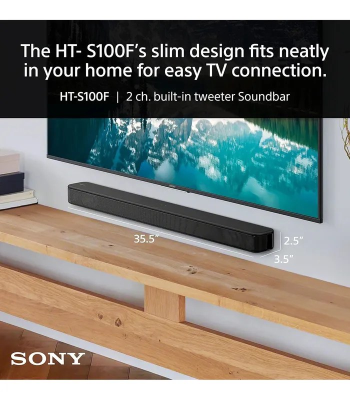 Sony S100F 120 Watt 2.0 Channel Wireless Bluetooth Soundbar- image #3