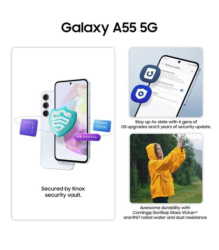 Samsung Galaxy A55 (Awesome Navy, 128GB Storage, 8GB RAM) 64MP triple-camera- image #5