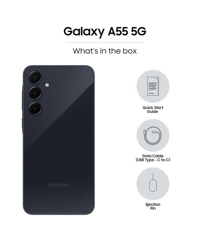 Samsung Galaxy A55 (Awesome Navy, 128GB Storage, 8GB RAM) 64MP triple-camera- image #6
