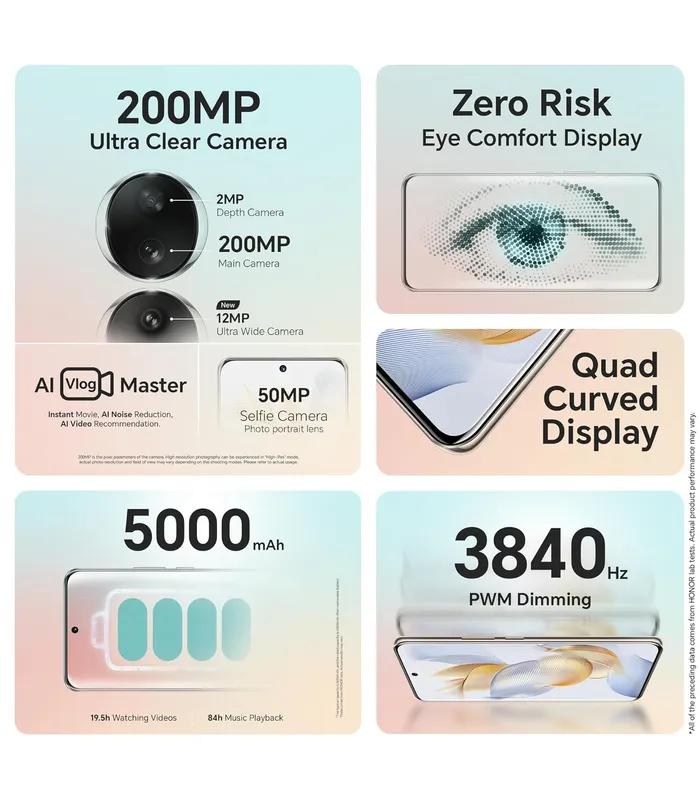 Honor 90 5G (Diamond Silver, 256GB Storage, 8GB RAM) 200MP main camera- image #3