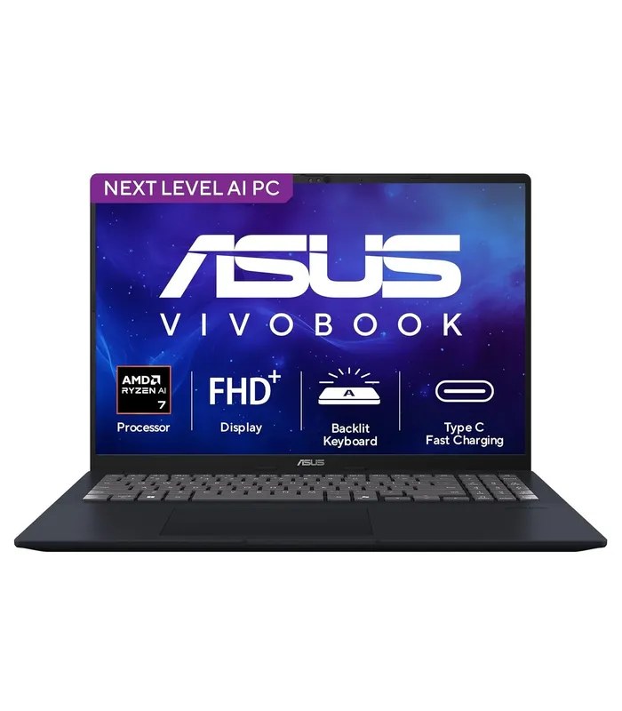 Asus Vivobook 16 M1607GA Ryzen AI 7 445 (Quiet Blue, 512GB SSD, 16GB DDR5 RAM) 16 inch WUXGA Laptop- image #1