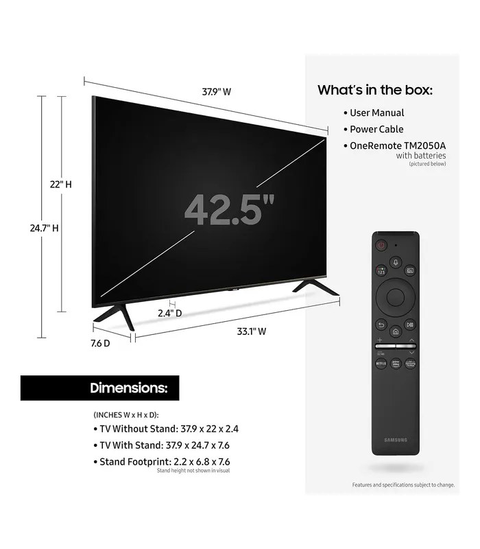 Samsung TU8000 (43 inch) Class Crystal 4K UHD Smart TV- image #6