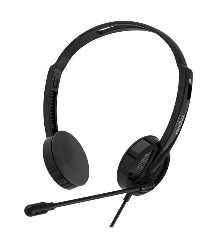 Rapoo H101 Wired Stereo 3.5mm Headphone Black