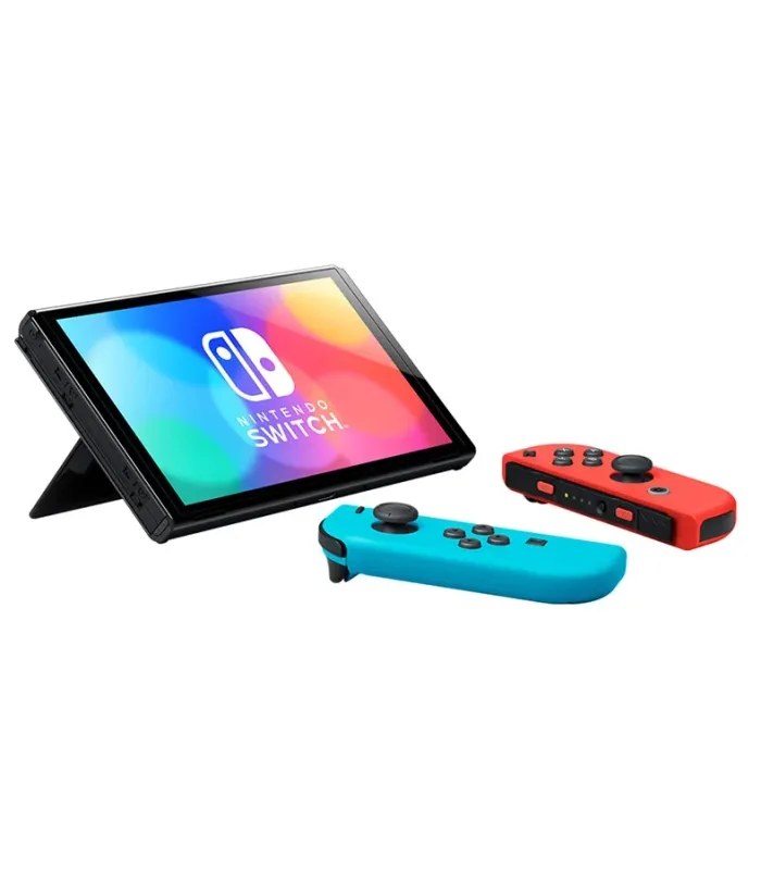 Nintendo Switch OLED Neon Blue/Red Gaming Console- image #4