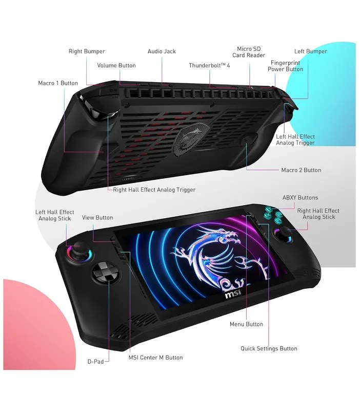 MSI Claw A1M Handheld Gaming Console- image #2