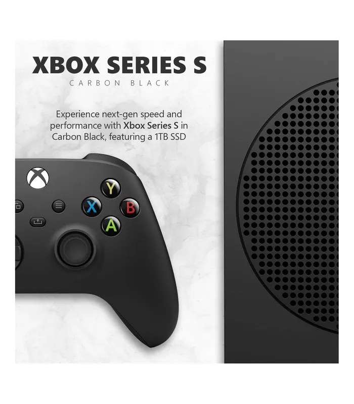 Xbox Microsoft Series S 1TB SSD Carbon Black Console- image #3