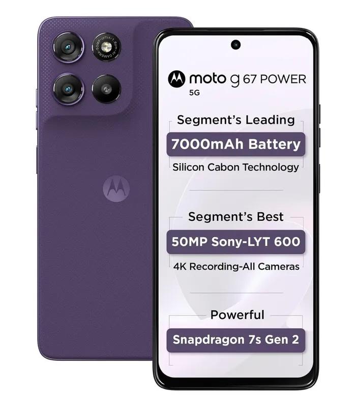 Motorola Moto G67 Power (Parachute Purple, 128GB)