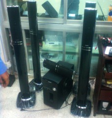 digital X 5 1 tower home theater intact