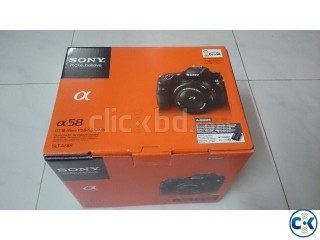 Sony Alpha a58 DSLR Camera with 18-55mm Lens US Model
