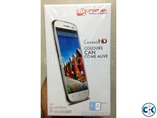 Fully Intact Micromax Canvas Hd a116 Fully Intact Micromax Canvas Hd a116
