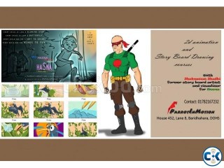 2D animation and storyboard drawing courses